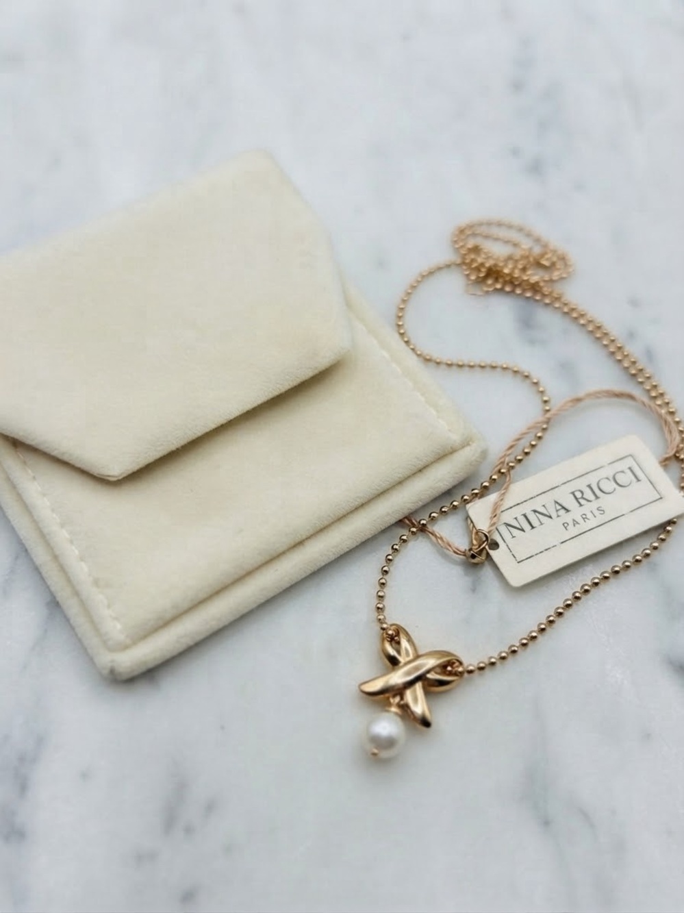 NINA RICCI Gold Charm Necklace
